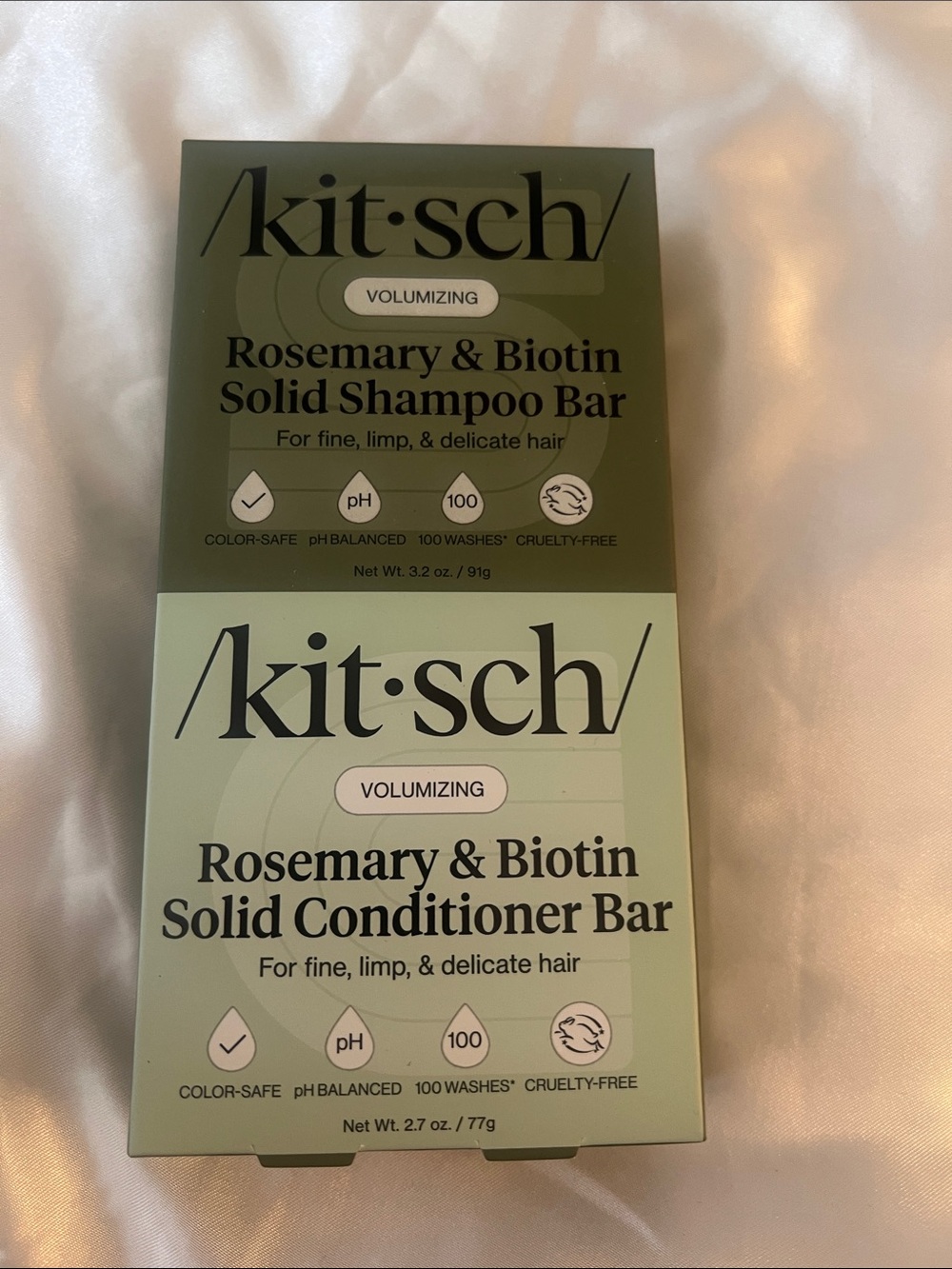 Kitsch Shampoo and Conditioner Bars - Rosemary & Biotin - NEW